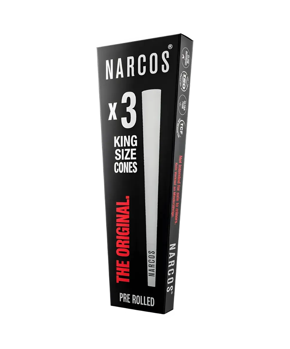 Narcos King Size Cones White Edition 109 mm, 3 ks