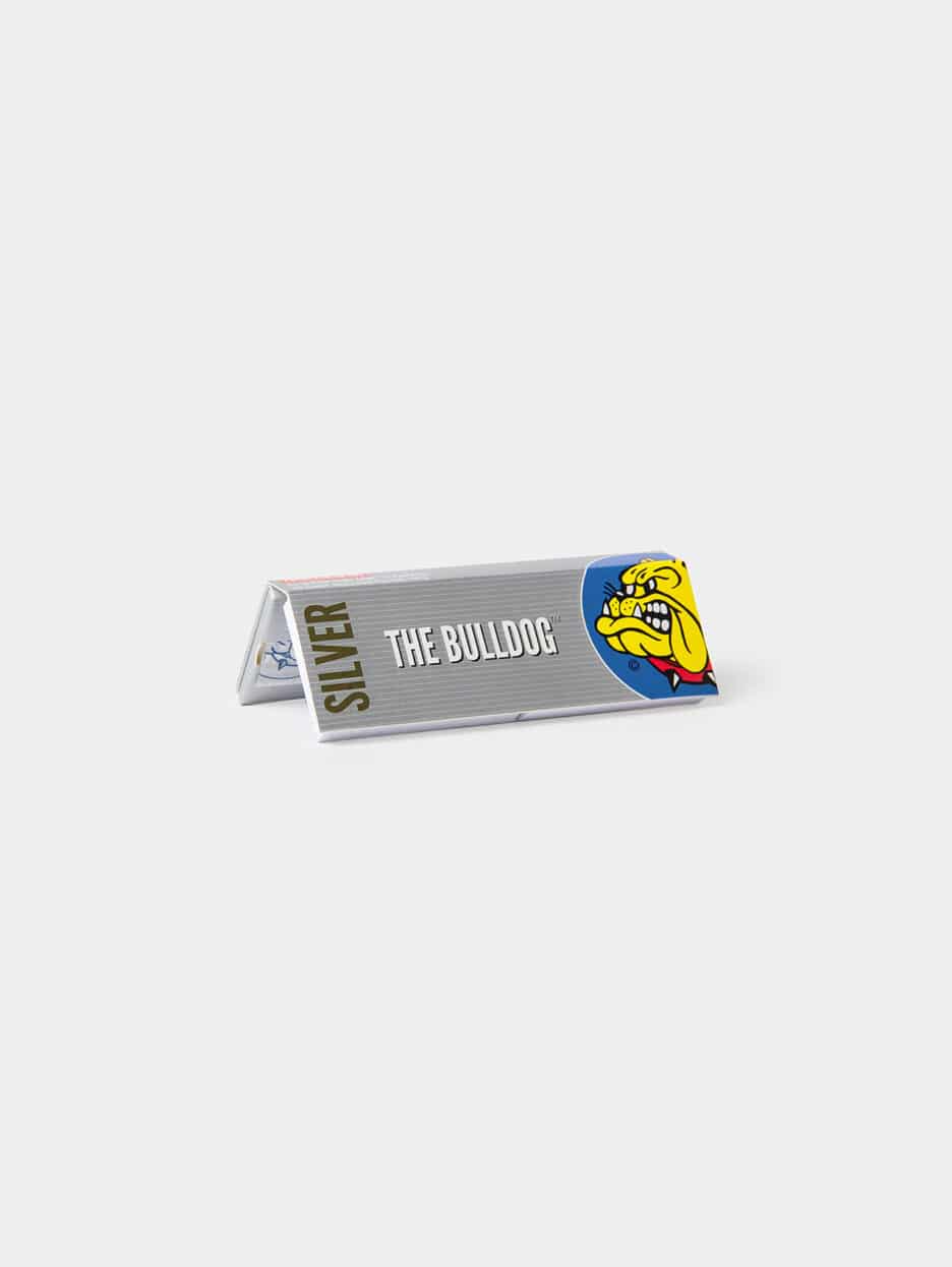 The Bulldog 1 1/4 Silver papieriky na balenie + filtre