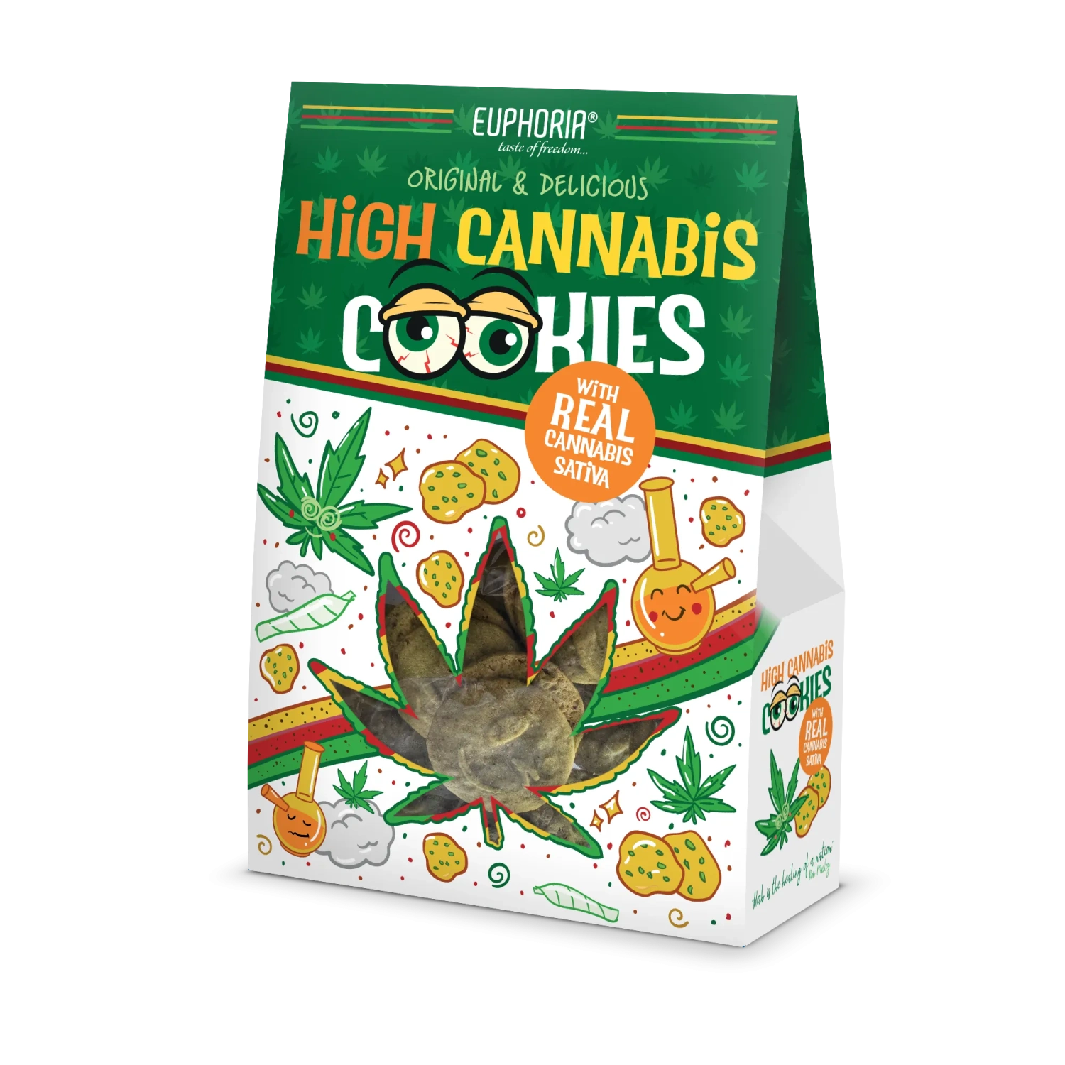 Euphoria Cereálne sušienky s Cannabis Sativa L, 100 g