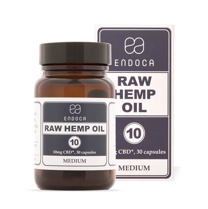 Endoca RAW Hennepcapsules 1200 mg CBD+CBDa, 120 x 10 mg