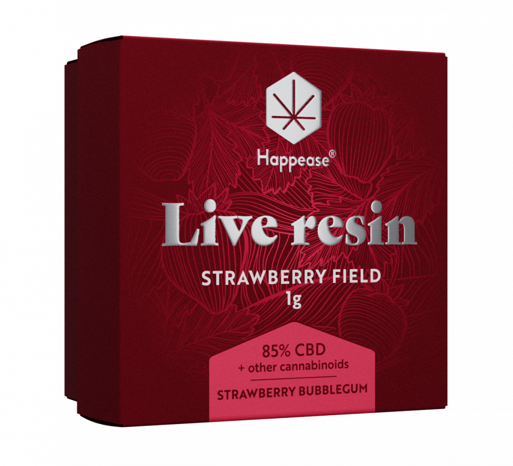 Happease - Extract Aardbeienveld Levende hars, 85% CBD, 1g