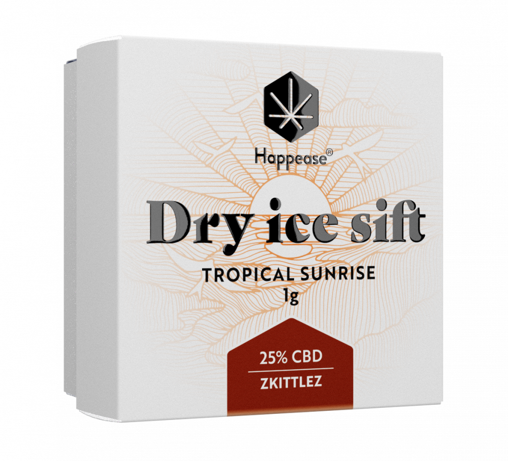 Happease - Extract Tropische zonsopgang Droogijs zeven, 25% CBD, 1g