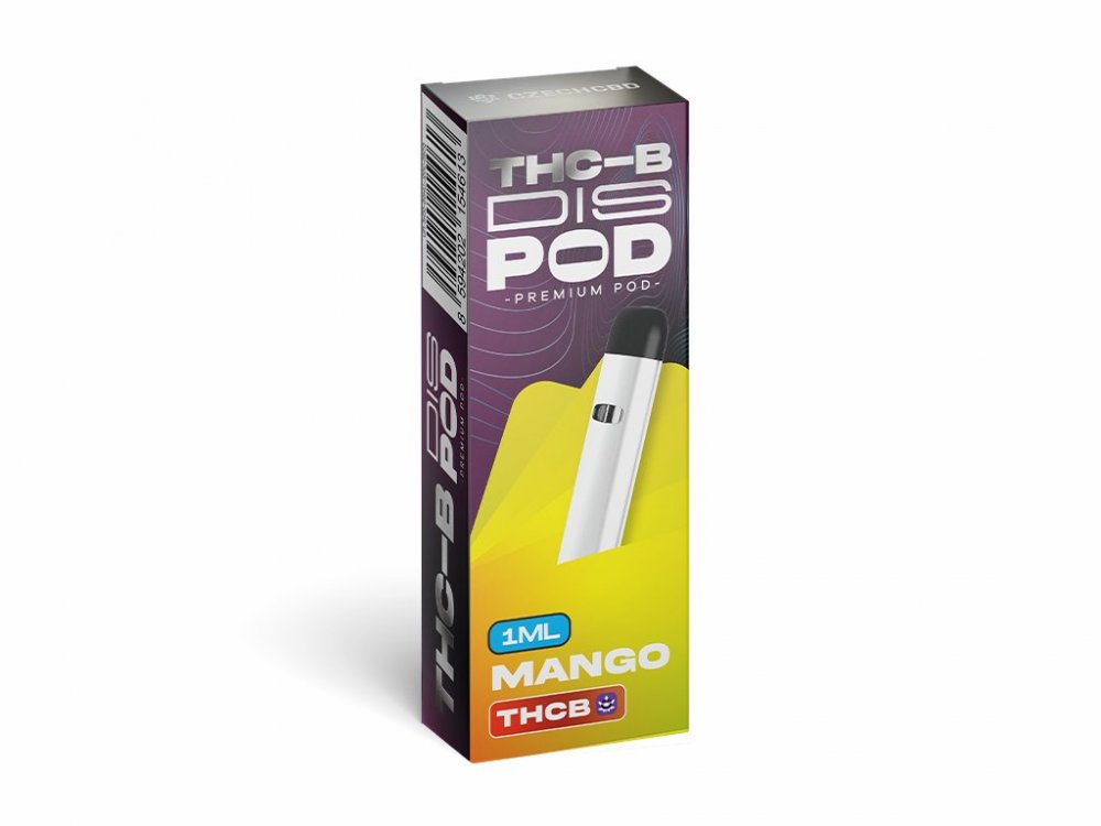 Czech CBD THCB Vape Pen disPOD Mango, 15% THCB, 1 ml
