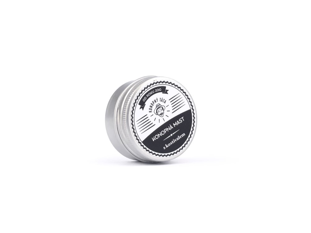 Konopný Táta Cestovná konopná masť s kostihom, 17 mg CBD, 15 ml