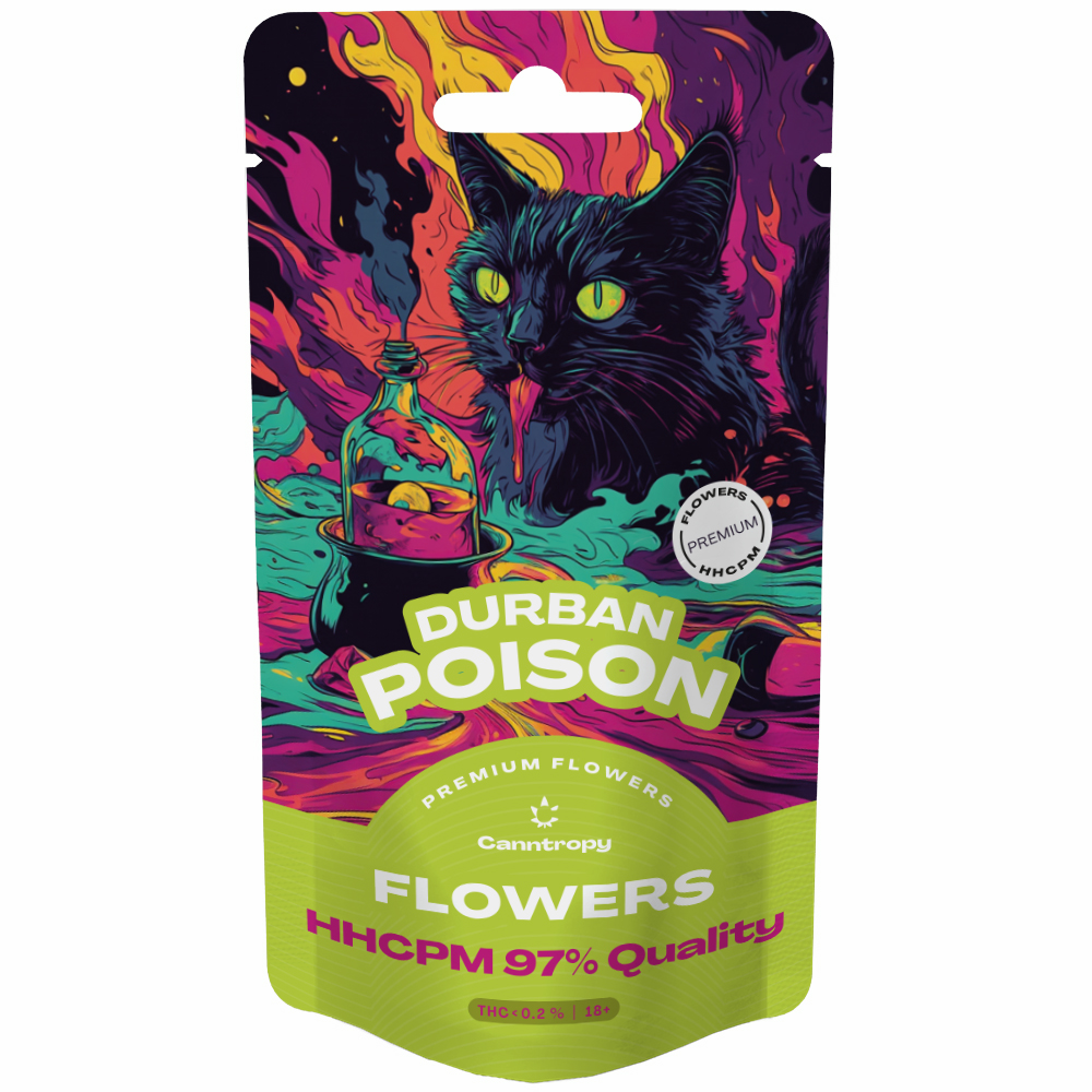 Canntropy HHCPM Flower Durban Poison 97% kvalita, 1 g – 100 g 100 gramov