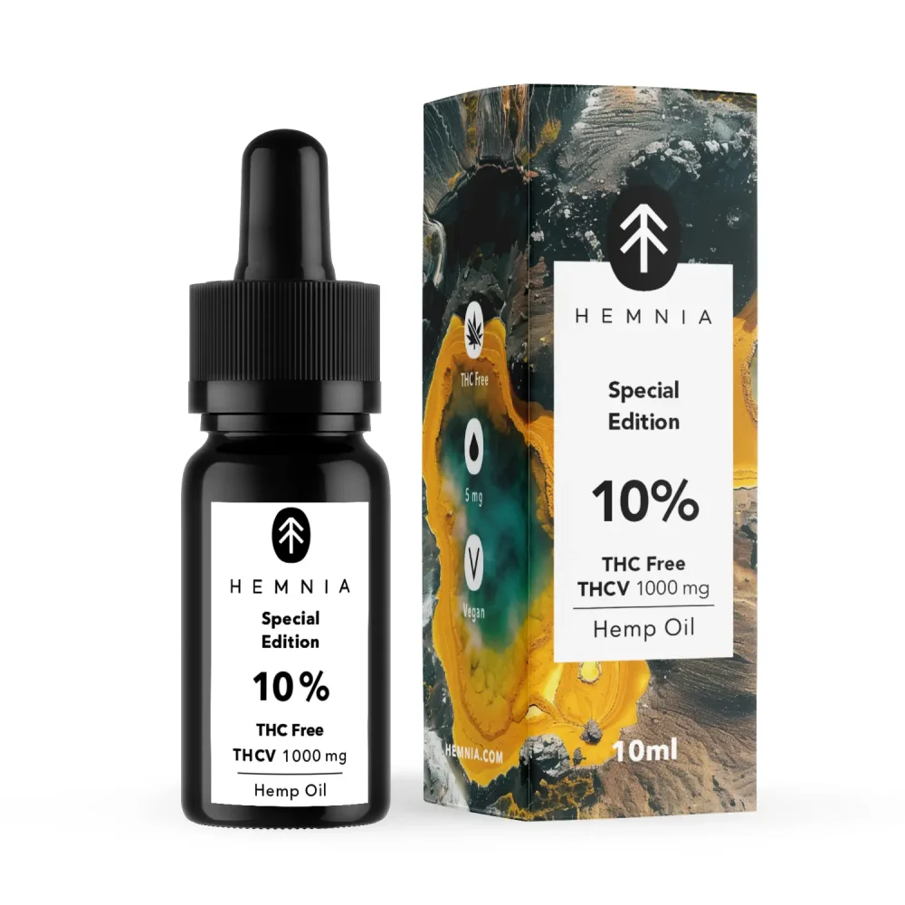 Hemnia THCV olej 10%, 1000 mg, 10 ml