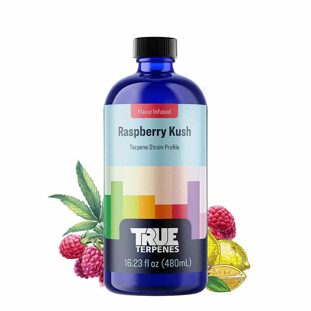 True Terpenes Smaak doordrenkte Raspberry Kush (5 ml - 960 ml)