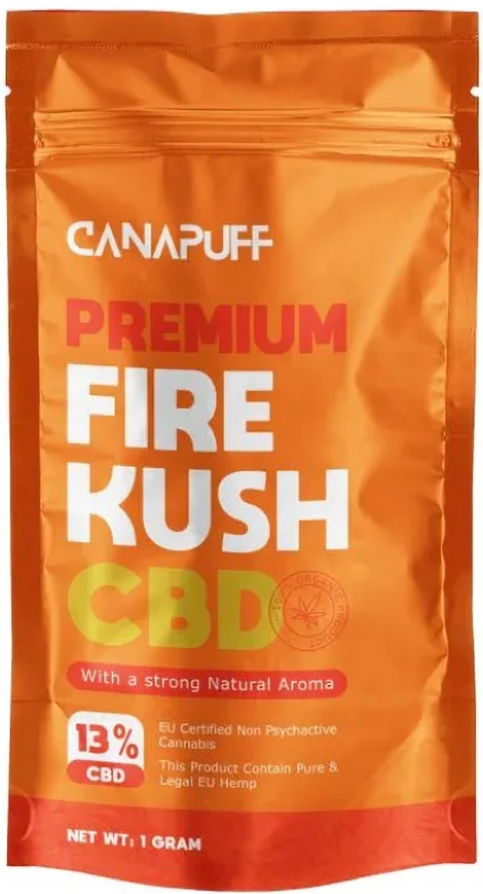 CanaPuff CBD Hemp Flower Fire Kush, CBD 13 %, 1 g – 10 g 3 gramy