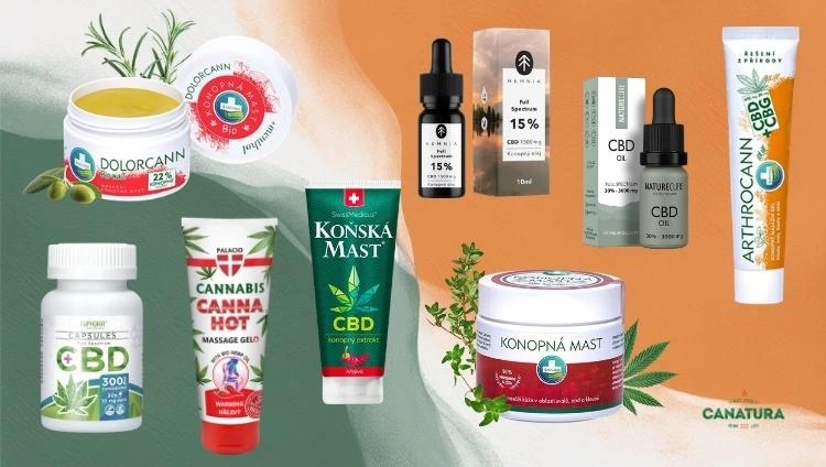 CBD products suitable for arthritis, Canatura logo at bottom right