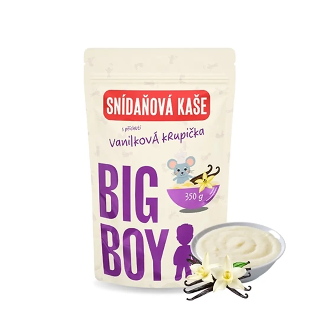 Big Boy rižina kaša 350 g, vanilija i griz